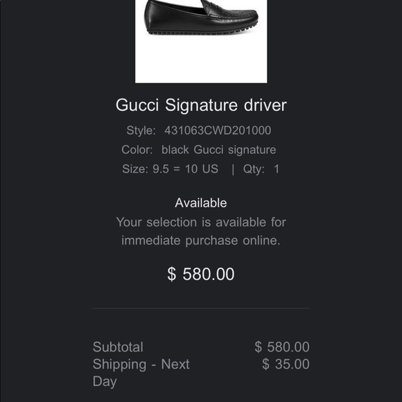 Men’s Gucci signature driver - Picture 5 of 5